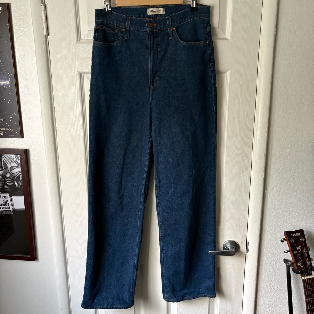 Madewell Perfect Vintage Wide-Leg Jeans Dark Blue 29